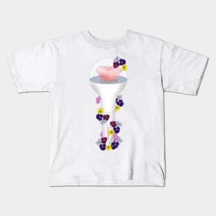 seventeen Floral Lightstick kpop Kids T-Shirt